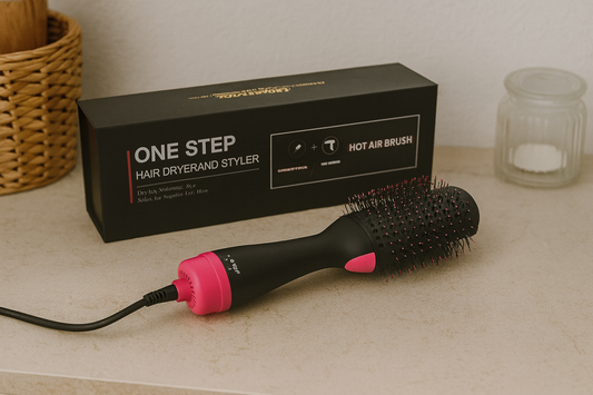 CEPILLO SECADOR Y VOLUMINIZADOR ROSA